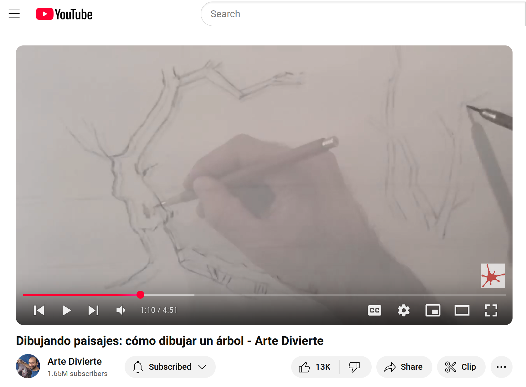 YouTube Drawing Tutorials